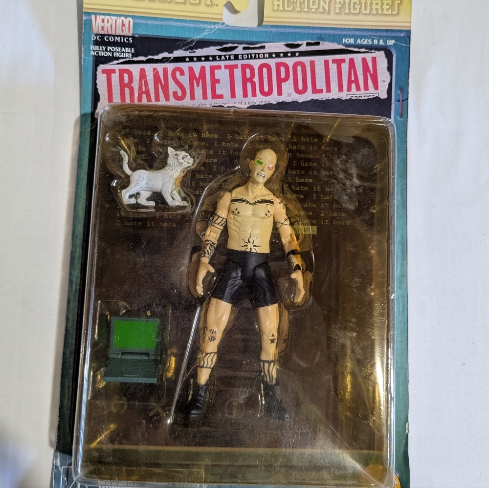 Transmetropolitan Spider Jerusalem Action Figure & Accessories 1999 DC Comics